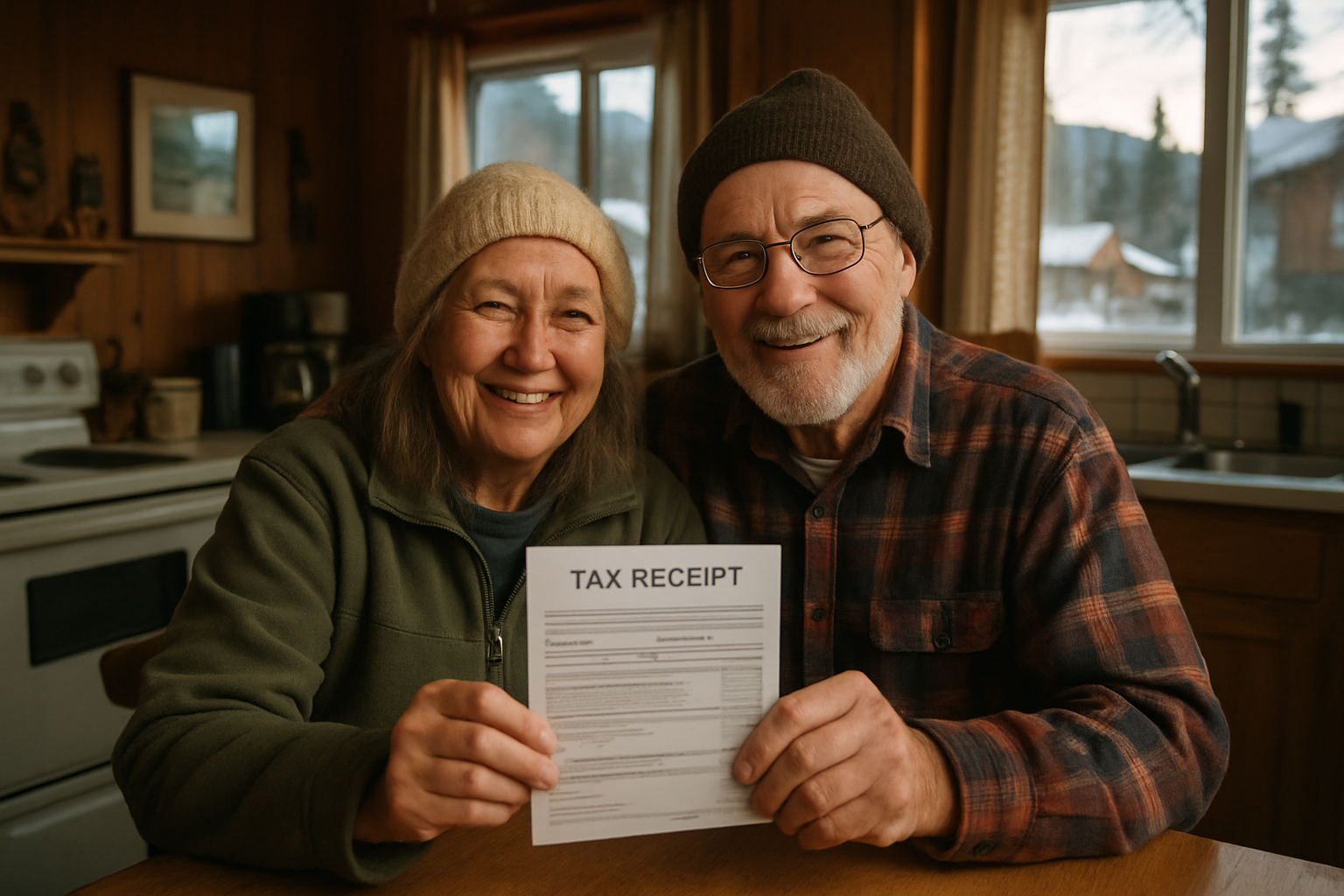 Vehicle donation moment in Alaska